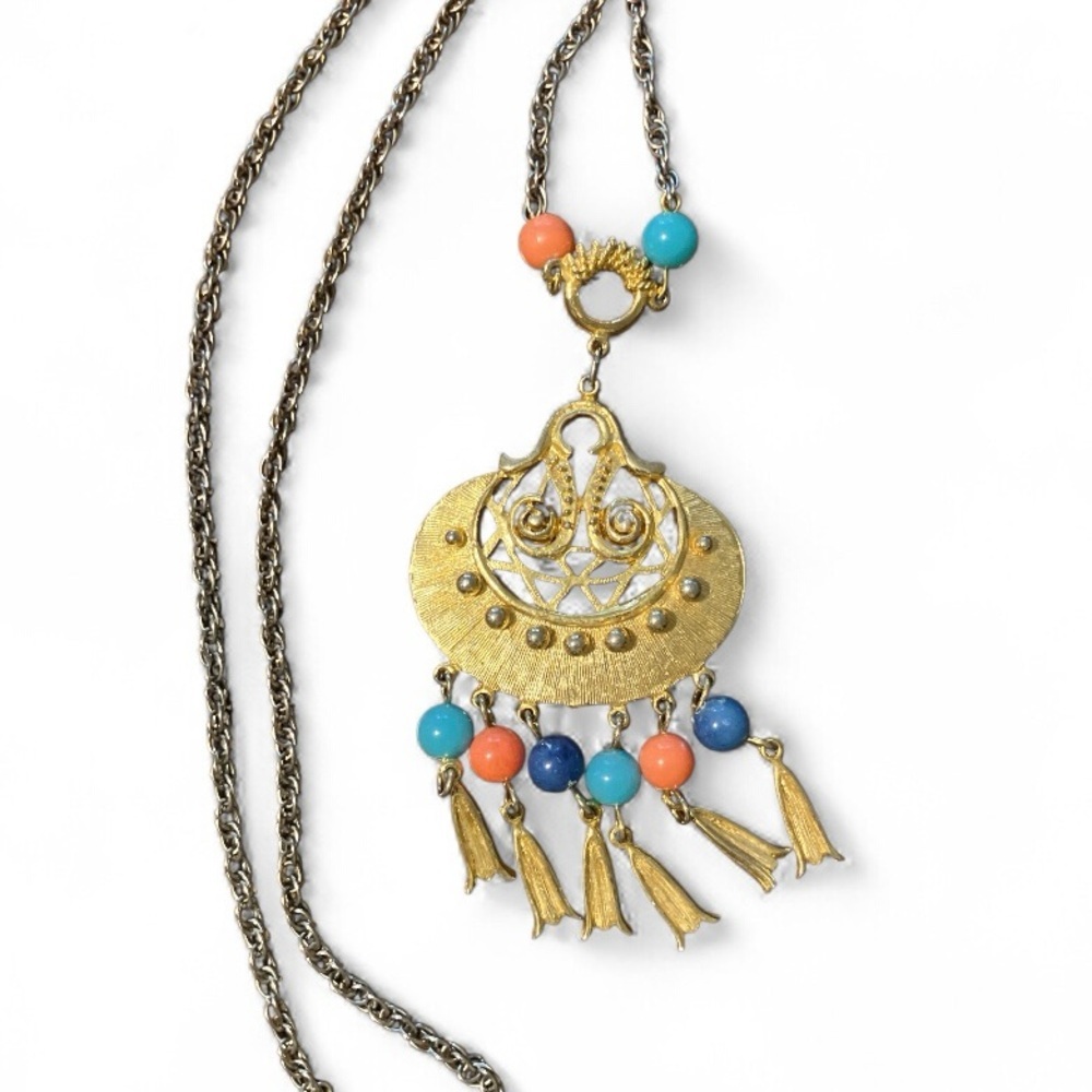 Vintage 60s Laurentian LJM Arabesque Pendant 24”